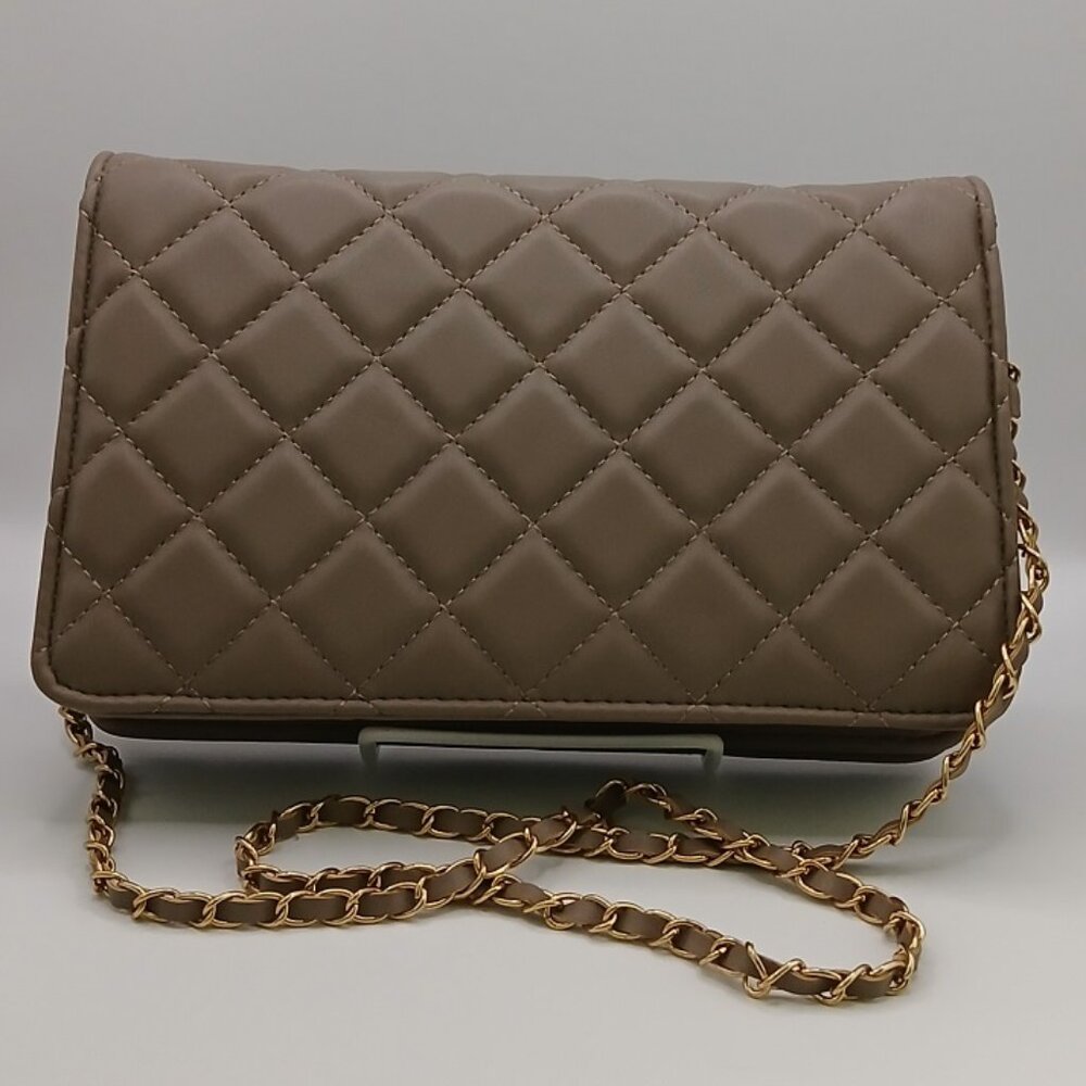 Badgley Mischka Studded Diamond Quilt Crossbody Bag - Picture 3 of 5